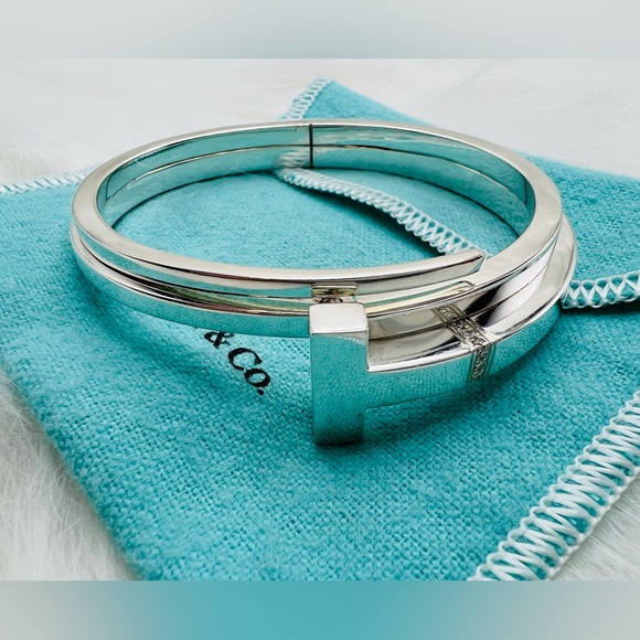 Tiffany Diamonds T Square Wrap Bracelet - Picture 2 of 8